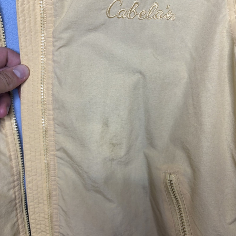 Cabelas Destination Above Sea Level Yellow Fleece Lined Jacket Size S - Picture 10 of 14